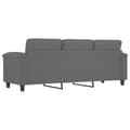 Miniatyrbillede 5 af 8: vidaXL 3-personers sofa 180 cm mikrofiberstof mørkegrå