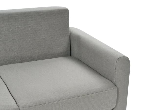Sovesofa med Chaiselong Grå 3 Personers Sofa L Formet Dyb Sofaseng Siddemøbel Blød Stofsofa Design Hjørnesovesofa