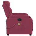 Miniatyrbillede 10 af 11: vidaXL massagestol velour vinrød