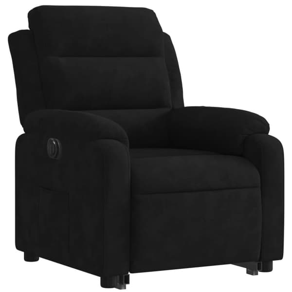 vidaXL løftestol velour sort
