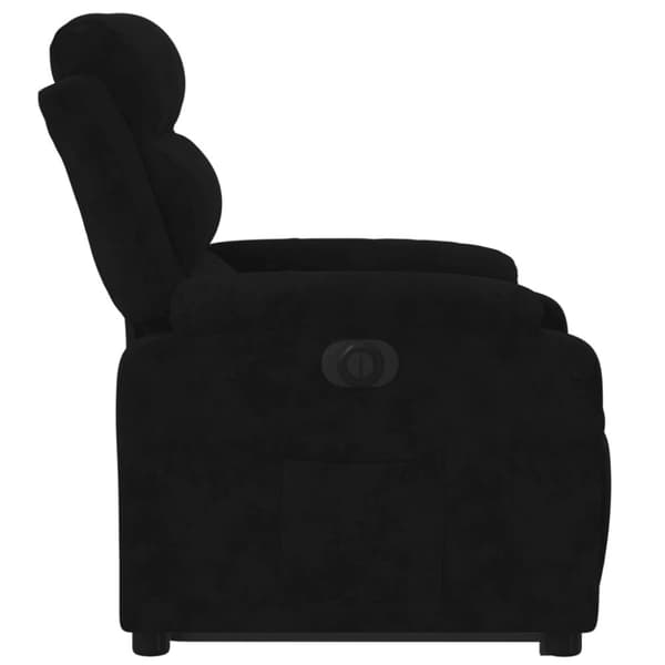 vidaXL løftestol velour sort