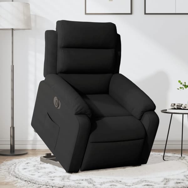 vidaXL løftestol velour sort