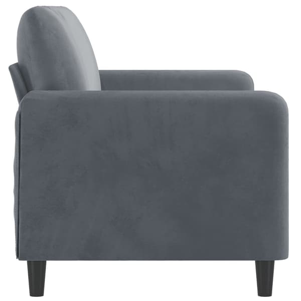 vidaXL 2-personers sofa 140 cm fløjl mørkegrå