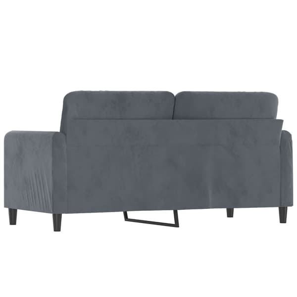 vidaXL 2-personers sofa 140 cm fløjl mørkegrå
