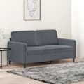 Miniatyrbillede 8 af 8: vidaXL 2-personers sofa 140 cm fløjl mørkegrå