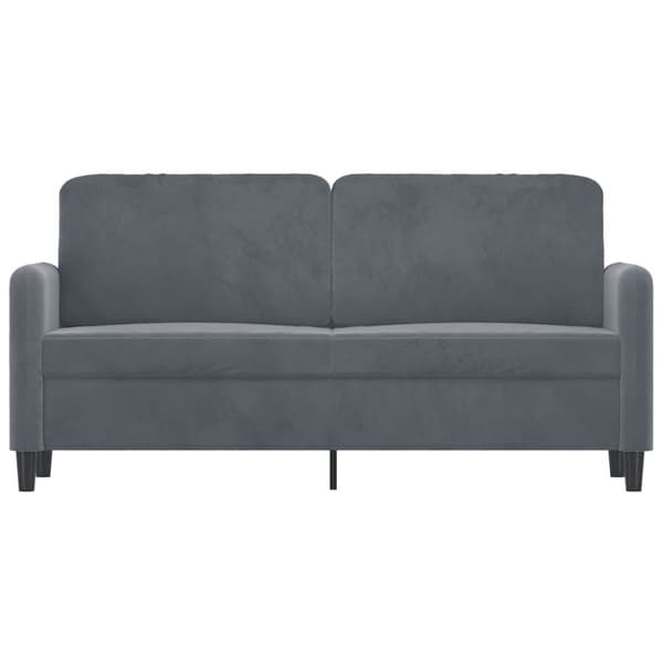 vidaXL 2-personers sofa 140 cm fløjl mørkegrå