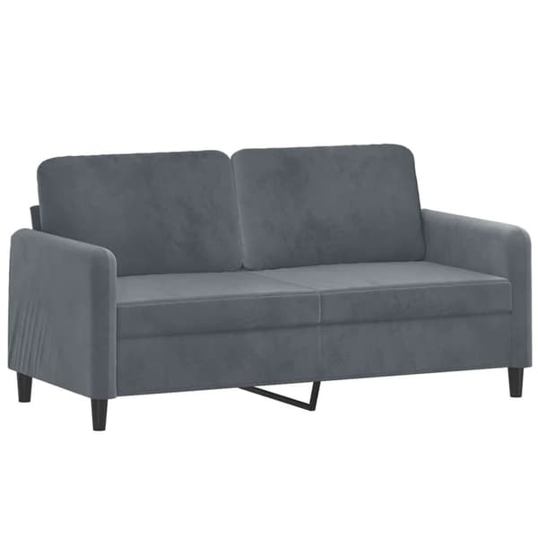 vidaXL 2-personers sofa 140 cm fløjl mørkegrå