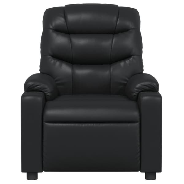 vidaXL Massagefåtölj svart konstläder