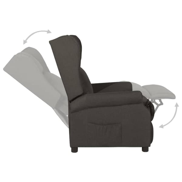 vidaXL Nojatuoli taupe kangas