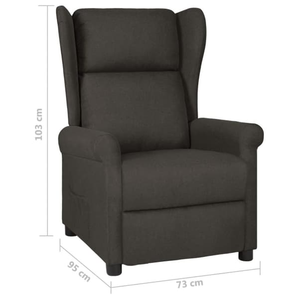 vidaXL Nojatuoli taupe kangas