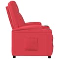 Miniatyrbild 4 av 9: vidaXL Reclinerfåtölj gräddvit konstläder