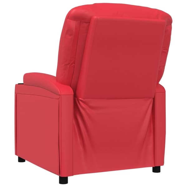 vidaXL Reclinerfåtölj gräddvit konstläder