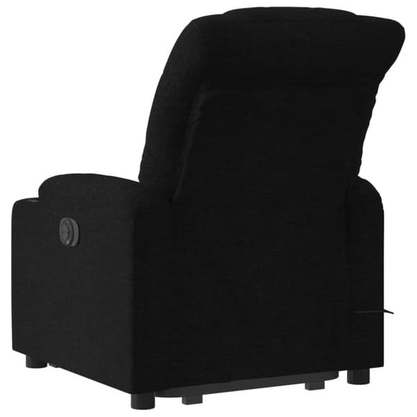 vidaXL Massagefåtölj med uppresningshjälp svart tyg
