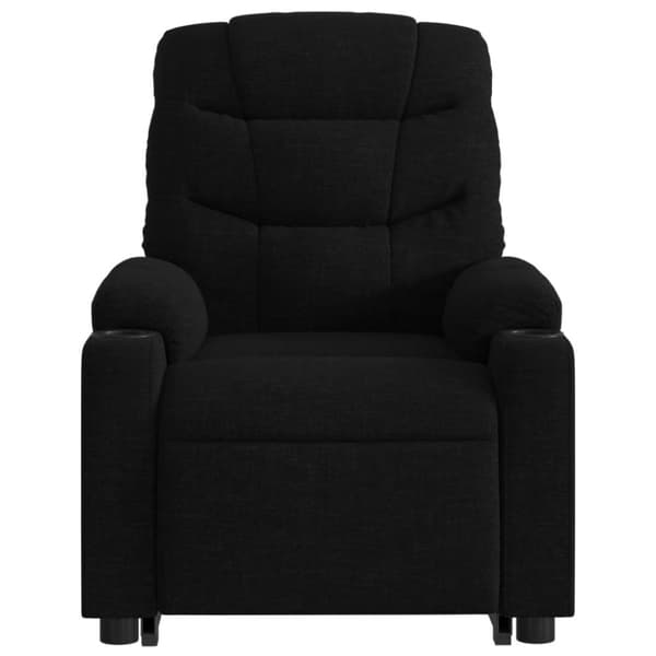 vidaXL Massagefåtölj med uppresningshjälp svart tyg