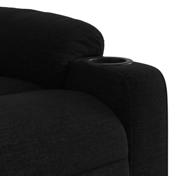 vidaXL løftestol med massage stof sort