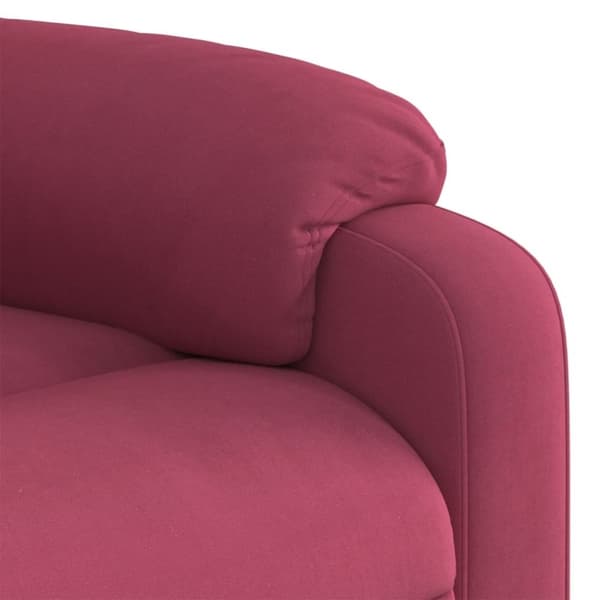 vidaXL massagestol velour vinrød