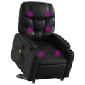 Miniatyrbillede 3 af 11: vidaXL massagestol med løftefunktion kunstlæder sort