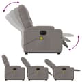 Miniatyrbild 7 av 11: vidaXL Elektrisk massagefåtölj med uppresningshjälp taupe tyg
