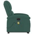 Miniatyrbillede 4 af 5: vidaXL massagestol med løftefunktion velour mørkegrøn