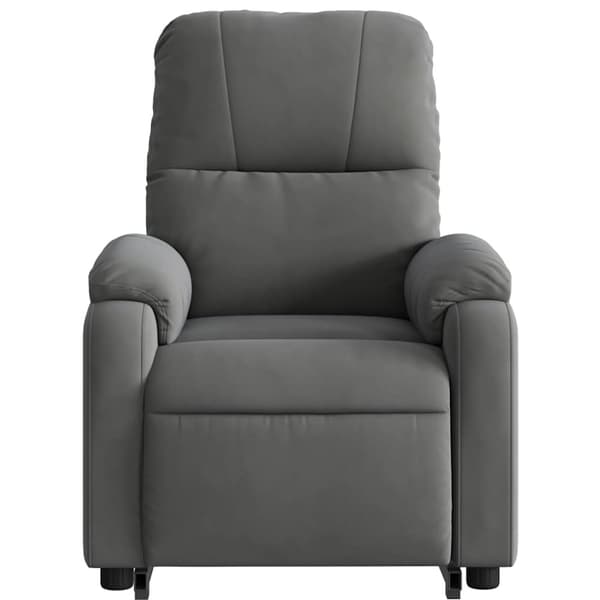 vidaXL Elektrisk massagefåtölj med uppresningshjälp mikrofibertyg