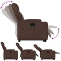 Miniatyrbild 5 av 11: vidaXL Reclinerfåtölj med uppresningshjälp brun konstläder