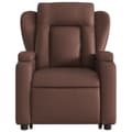 Miniatyrbild 7 av 11: vidaXL Reclinerfåtölj med uppresningshjälp brun konstläder