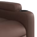 Miniatyrbild 9 av 11: vidaXL Reclinerfåtölj med uppresningshjälp brun konstläder