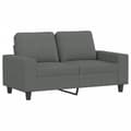 Miniatyrbillede 2 af 9: vidaXL sofasæt 3 dele stof mørkegrå