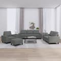 Miniatyrbillede 9 af 9: vidaXL sofasæt 4 dele stof mørkegrå