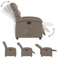 Miniatyrbild 7 av 11: vidaXL Elektrisk reclinerfåtölj cappuccino konstläder