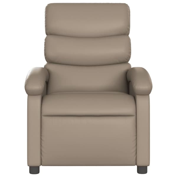 vidaXL Elektrisk reclinerfåtölj cappuccino konstläder