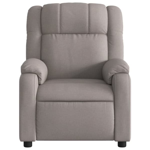 vidaXL Elektrisk reclinerfåtölj taupe tyg