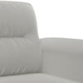 Miniatyrbillede 7 af 9: vidaXL sofasæt 3 dele med puder mikrofiberstof lysegrå