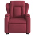Miniatyrbild 9 av 11: vidaXL Elektrisk reclinerfåtölj med uppresningshjälp vinröd tyg