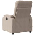 Miniatyrbild 5 av 10: vidaXL Elektrisk massagefåtölj taupe mikrofibertyg