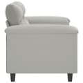 Miniatyrbillede 3 af 8: vidaXL 2-personers sofa 120 cm mikrofiberstof lysegrå