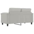 Miniatyrbillede 4 af 8: vidaXL 2-personers sofa 120 cm mikrofiberstof lysegrå