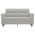 Miniatyrbillede 2 af 8: vidaXL 2-personers sofa 120 cm mikrofiberstof lysegrå