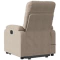 Miniatyrbild 4 av 9: vidaXL Massagefåtölj med uppresningshjälp taupe mikrofibertyg