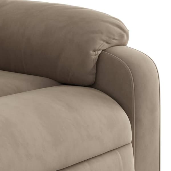 vidaXL Massagefåtölj med uppresningshjälp taupe mikrofibertyg