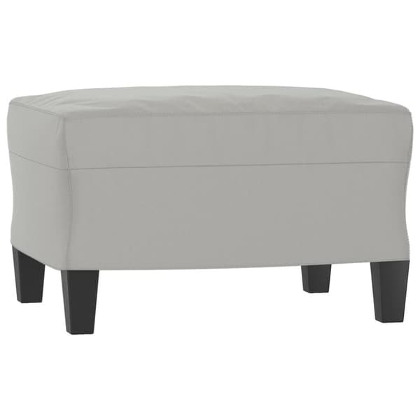 vidaXL sofasæt 4 dele med puder mikrofiberstof lysegrå