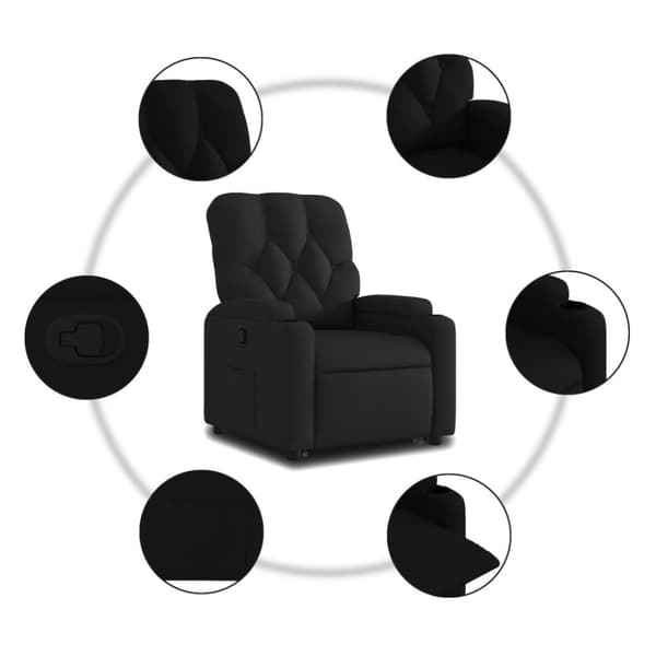 vidaXL løftestol stof sort