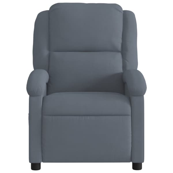 vidaXL massagestol velour mørkegrå