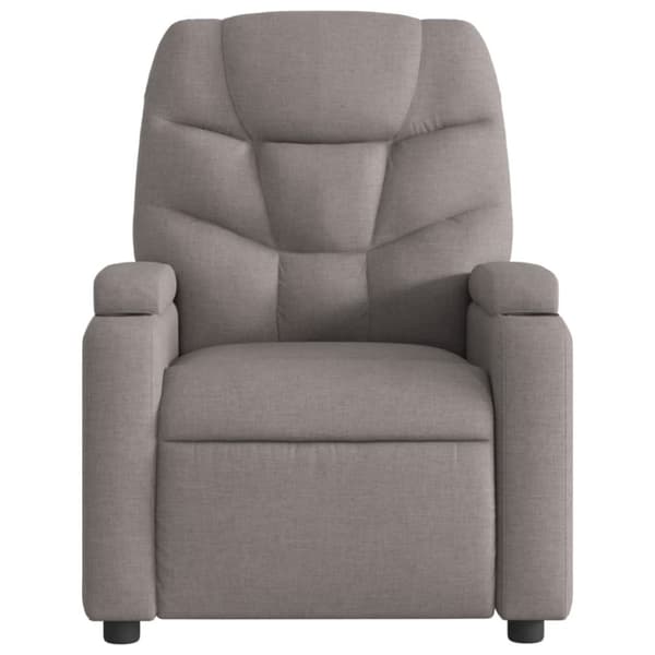 vidaXL Elektrisk reclinerfåtölj taupe tyg