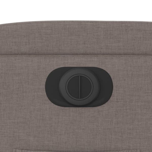 vidaXL Elektrisk reclinerfåtölj taupe tyg