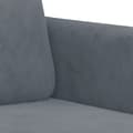 Miniatyrbild 5 av 9: vidaXL Soffgrupp 3 delar mörkgrå sammet