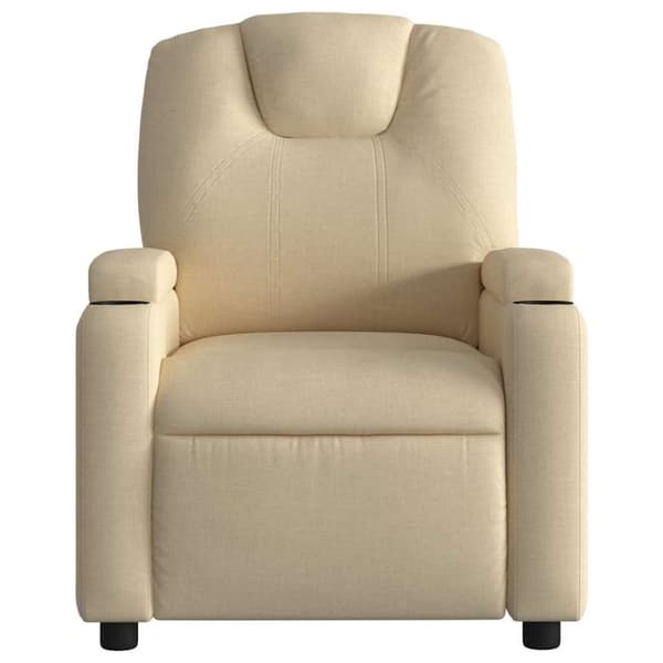 vidaXL eldrevet massagestol stof cremefarvet