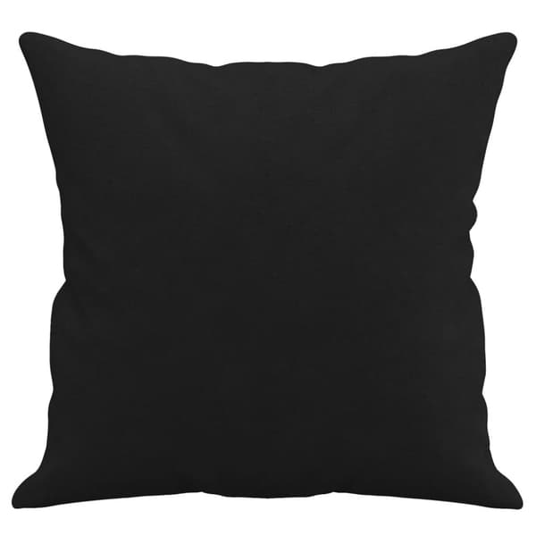 vidaXL 3-sitssoffa med prydnadskuddar svart 180 cm mikrofibertyg
