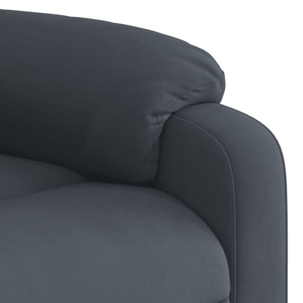 vidaXL eldrevet lænestol velour mørkegrå
