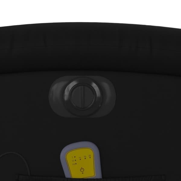 vidaXL Elektrisk massagefåtölj svart konstläder